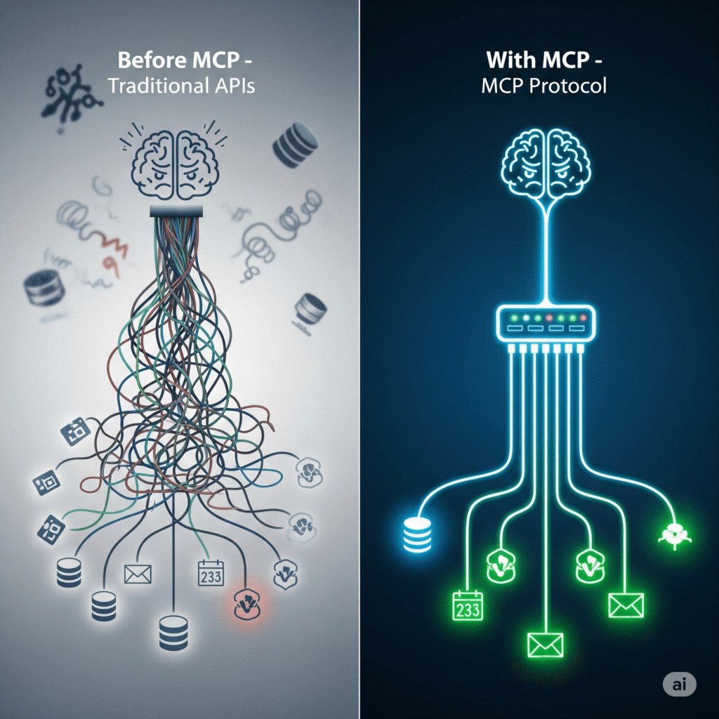 APIs tradicionales vs Protocolo de Contexto de Modelo (MCP)
