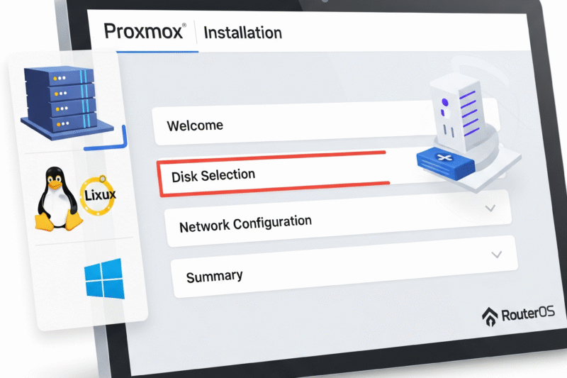 Instalación de Proxmox y RouterOS (CHR)