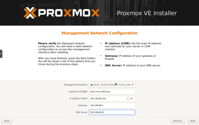 Proceso de Instalación de Proxmox