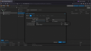 RouterOS proceso de instalación en proxmox paso 3