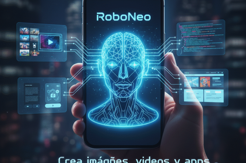 RoboNeo, la inteligencia artificial que crea imágenes, videos y apps desde tu celular