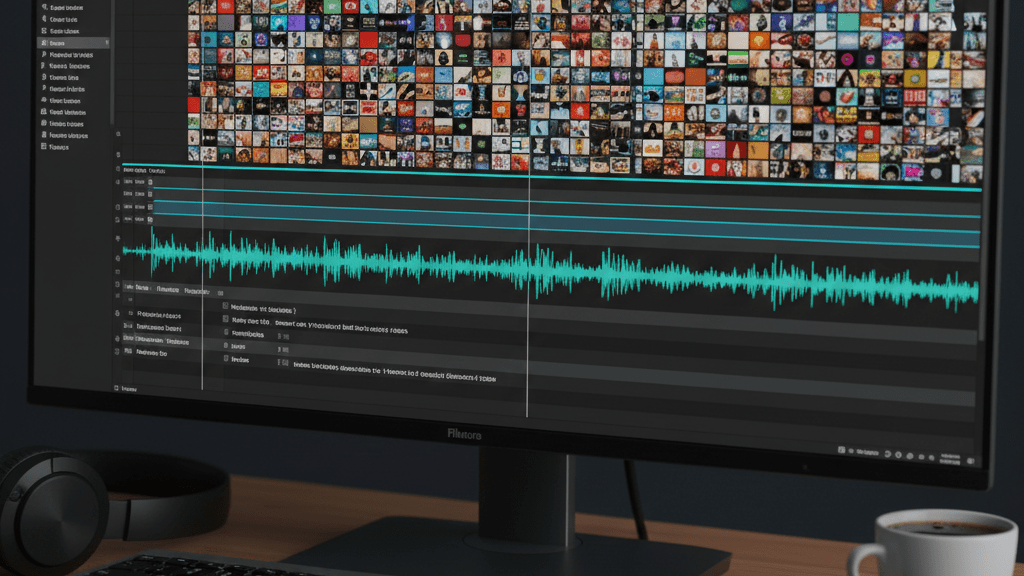 Vista real de una línea de tiempo de 20 minutos. Cada pequeño corte es un clip de 6 segundos de Grok ensamblado sin transiciones bruscas